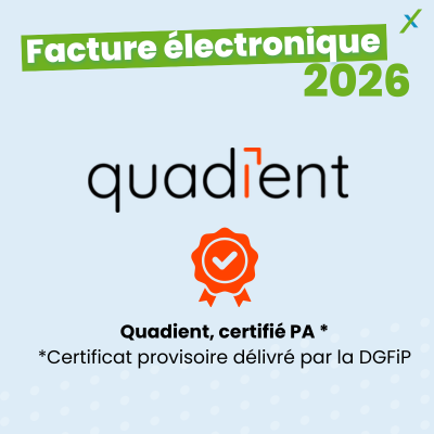 Logo Quadient, certifié PA