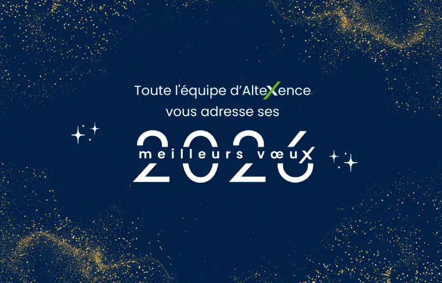 Pop up Altexence souhaite une bonne année 2026